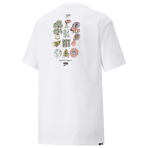 Puma Γυναικεία κοντομάνικη μπλούζα Downtown Relaxed Graphic Tee